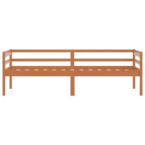 Berkfield Bed Frame Honey Brown Solid Pinewood 90x200 cm