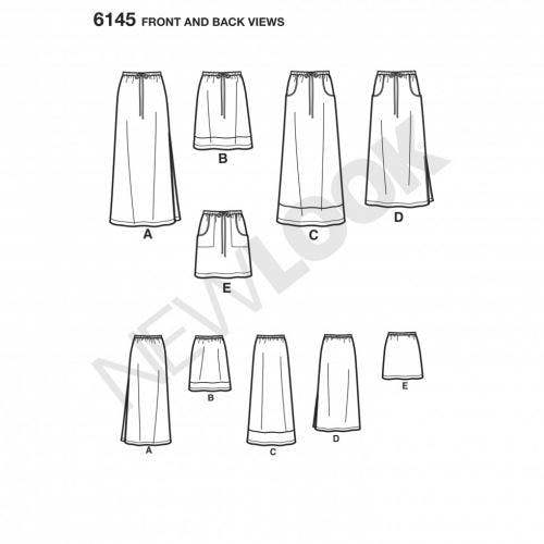New Look Sewing Pattern 6145, Dresses for Women, 8-10-12-14-16-18 - Easy