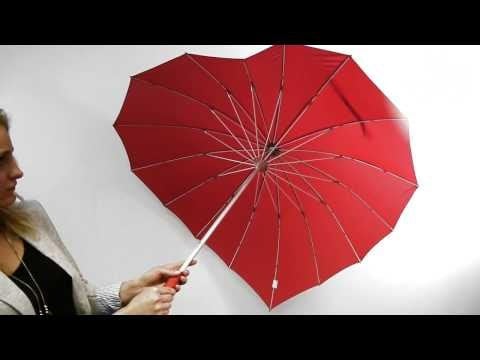 Impliva Red Heart Umbrella by Soake