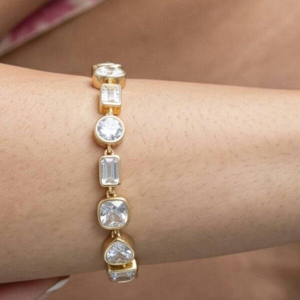 Uchi & Soto Kin Mixed Stone Gold Bracelet