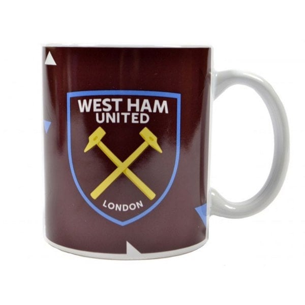 West Ham United FC Particle Mug - Claret Red/White