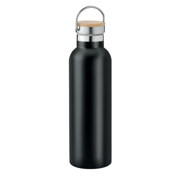 MidOcean Helsinki Medium Bamboo 750ml Flask - Black - 