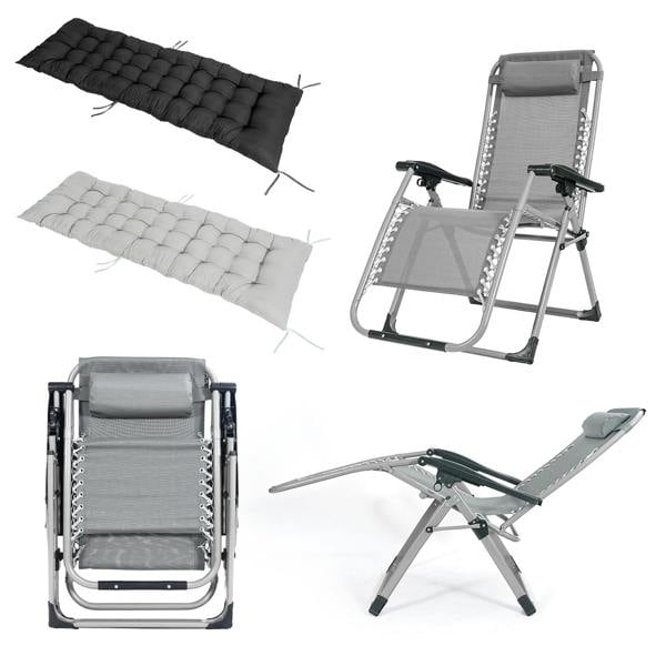 Smart Living Cushion for Zero Gravity Chair - Black