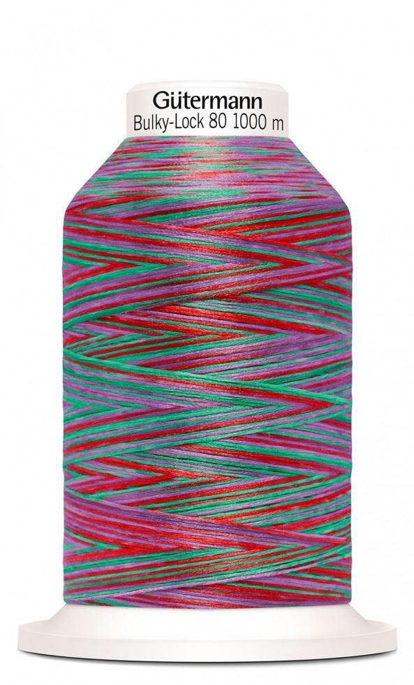 Gutermann Multicolour Bulky Lock 80 Overlocker Thread 1000m Thread Suitable For Dressmaking