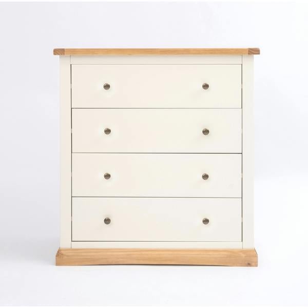Trevi 4 Drawer Chest of Drawers Brass Knob