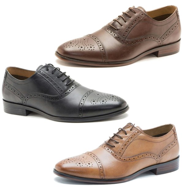 Thomas Crick Red Tape Crick Hartwell Mens Lace Up Brogue 5 eye Leather Shoes