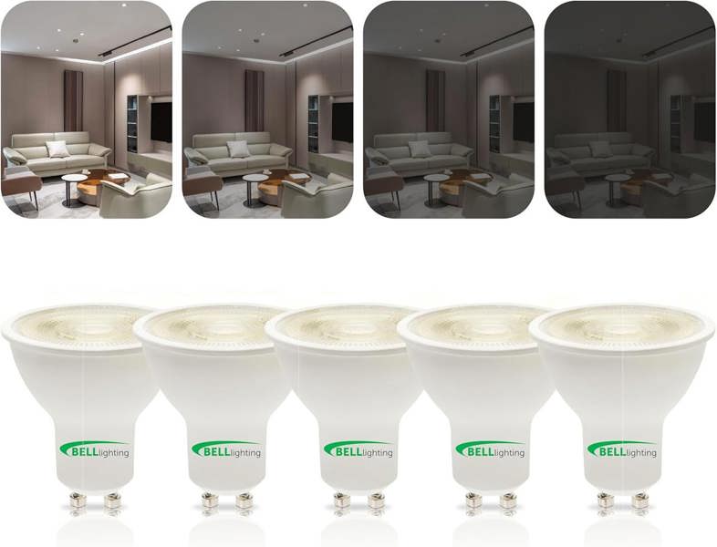 BELL Lighting GU10 Dimmable LED Spotlight 4.4W Energy Saving Light Bulb