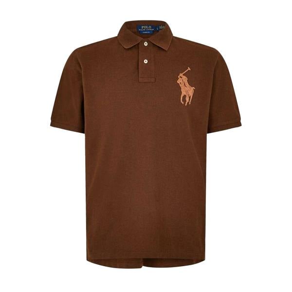 Ralph Lauren Mens Embroidered Logo Polo Shirt - Chocolate Brown - 