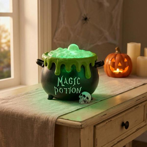 Garden Greatness Spooky Halloween LED Cauldron Ornament