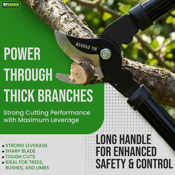 My Garden Outdoor Living My Garden Hedge Shears Pruner Bypass Loppers Set of 3 - Pruning Secateurs Hedging Shear & Tree Loppers with Ultra Sharp Blade