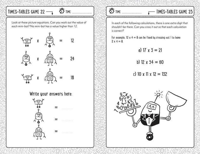 Times Tables Games for Clever Kids by Dr Gareth Moore: More Than 100 Puzzles to Exercise Your Mind