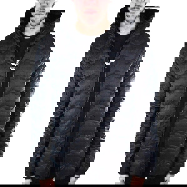 EA7 Black Full Zip Closure Jacket