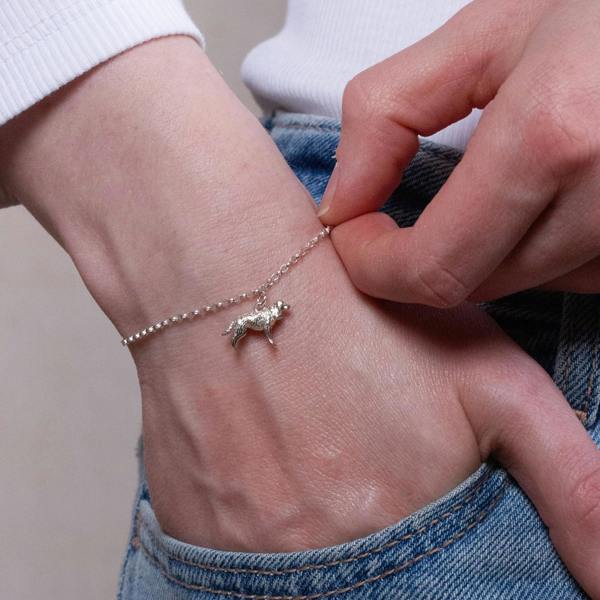 Mylee London Cocker Spaniel Chain Bracelet - Personalised - Sterling Silver