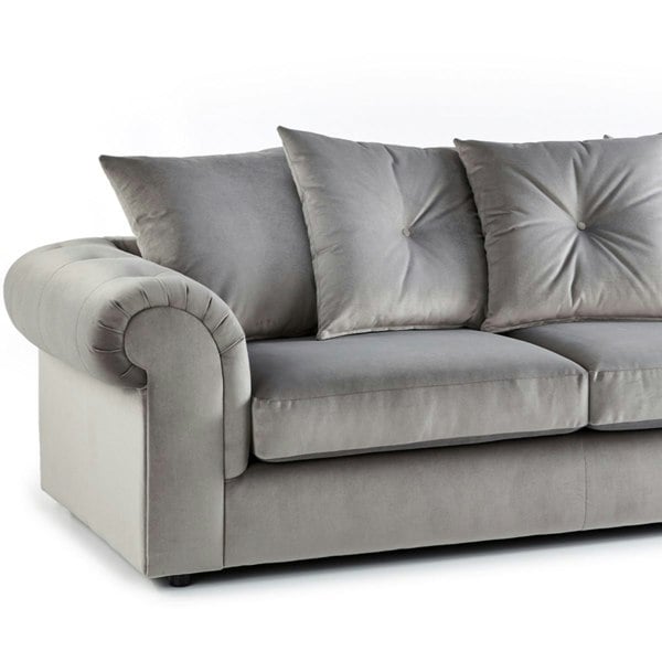 Hamilton Plush Velvet Fabric Sofa Suite - 2