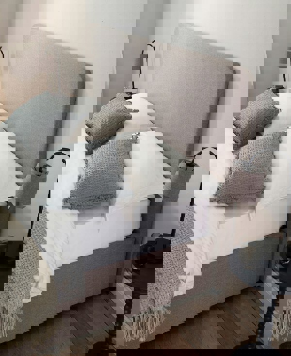 DS Living Novara Grey Upholstered Ottoman Panel Bed Frame