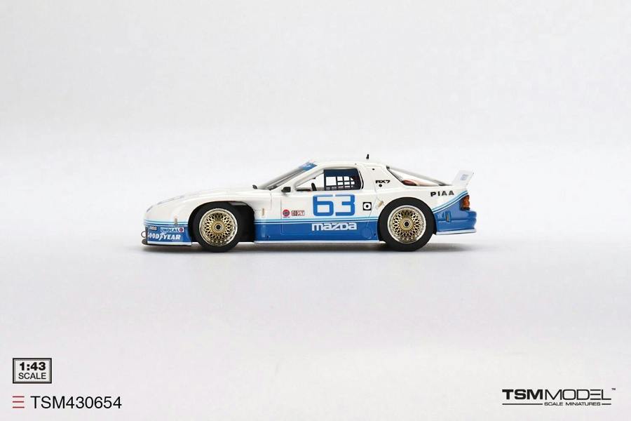 MCSlots Mazda RX-7 GTO #63 Mazda Motorsports 1990 IMSA Topeka 2Hrs 3rd Place 1:43 Scale TSM430654