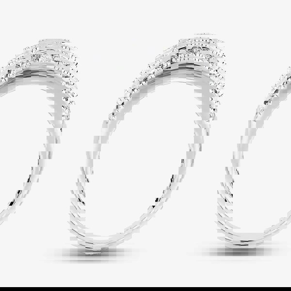 T. H. Baker 9ct White Gold 1.00ct Diamond Channel Set Three Row Ring TH011762R