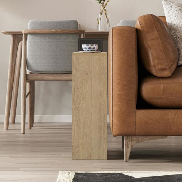 Decortie Simpi Slim End Table with Magazine Rack (H) 60cm