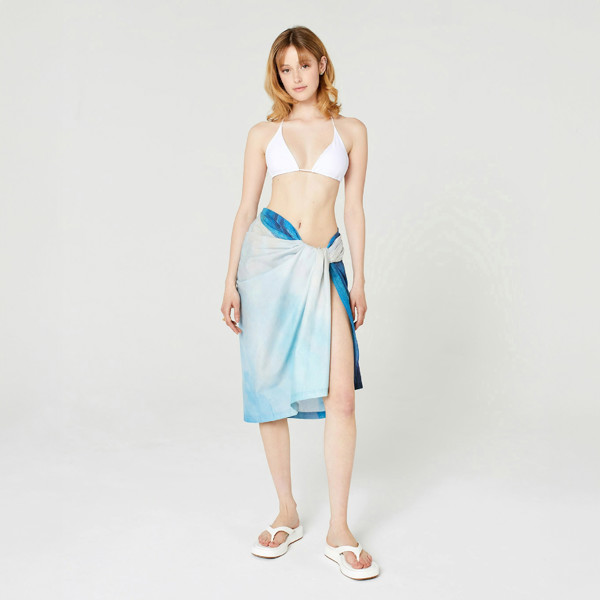 Blue Nude La Pointe Tie Sarong