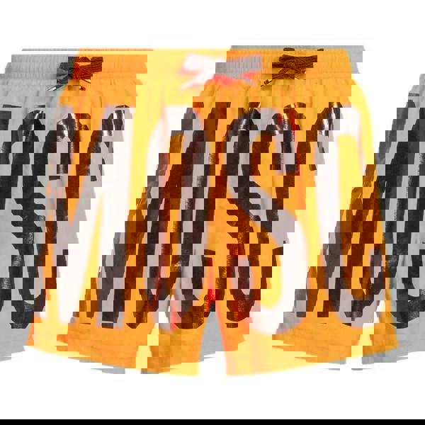 Moschino Mens Logo Swim Shorts - Bright Orange - 