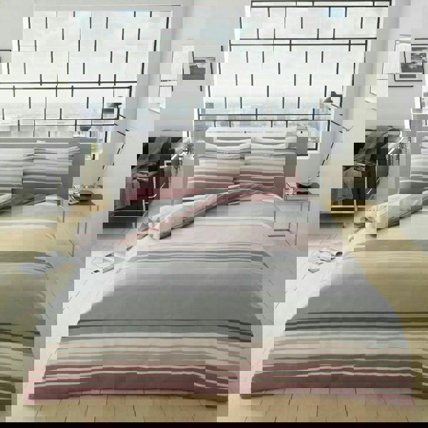 Smart Living Moxie Duvet Cover and Pillowcase Set - Blush Pink