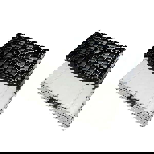 The OLPRO 30L Foldable Dustbin pictured flat, shows how compact it can be for easy storage when not in use, making it an ideal bin for camping or a versatile storage solution.