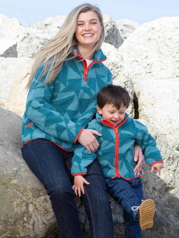 Kite Womens Geo Purbeck 1/4 Zip Teddy Fleece