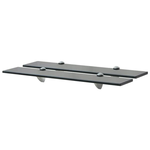 Berkfield Floating Shelves 2 pcs Glass 60x20 cm 8 mm