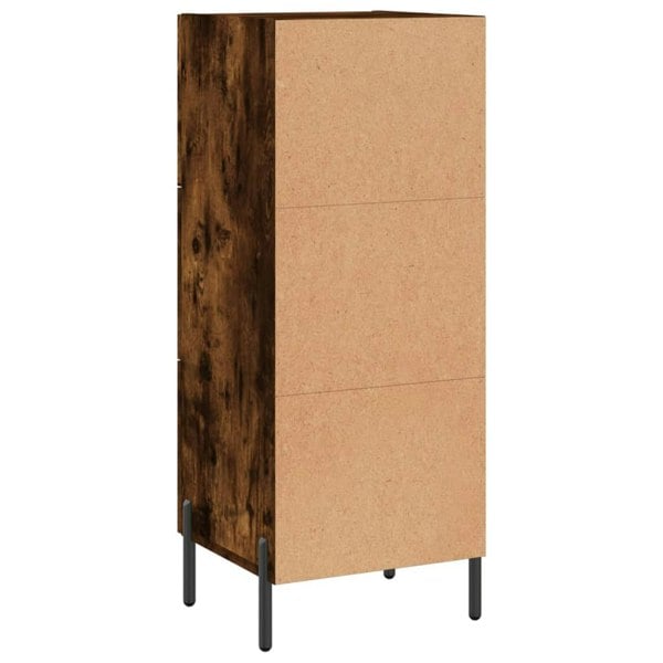 Berkfield Sideboard Smoked Oak 34.5x34x90 cm Engineered Wood