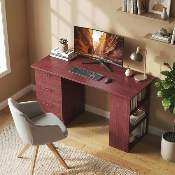 Desk with Shelves