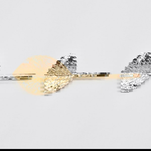 leaf hair clips set gold leaf