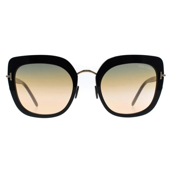 Tom Ford Sunglasses Virginia FT0945 01B Black Gradient Gold