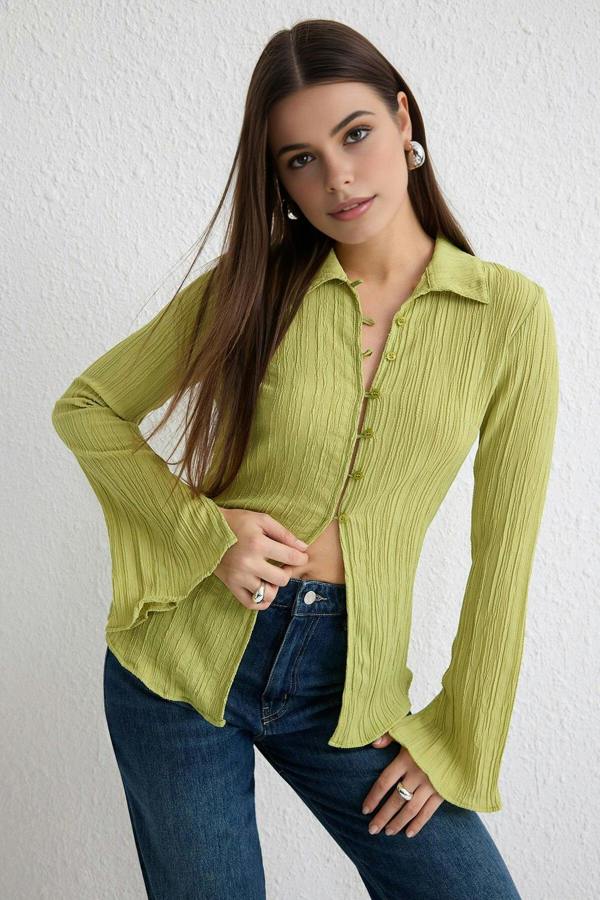 WOVCOR Textured Woven Shirt