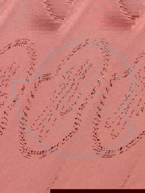 Moncler Enfant Girls Logo Sweatshirt in Pink