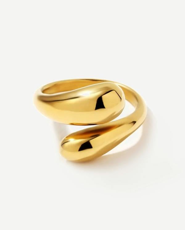 Elk & Bloom Chunky Double Dome 14K Gold Ring