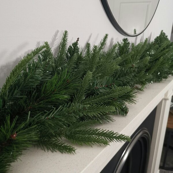 Samuel Alexander Premier 1.8M Festive Norfolk Pine Christmas Garland PE/PVC Tips