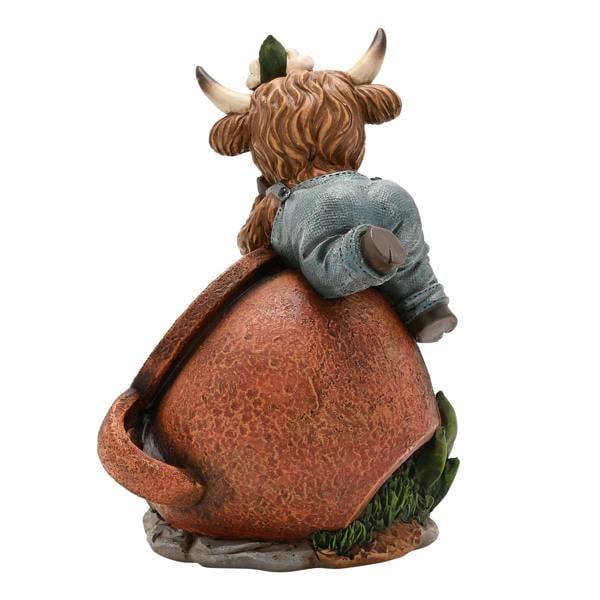 Country Living Highland Cow Spring Planter