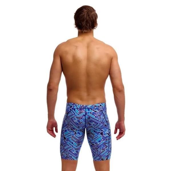 Funky Trunks Blue Bits Swim Training Jammer - Blue