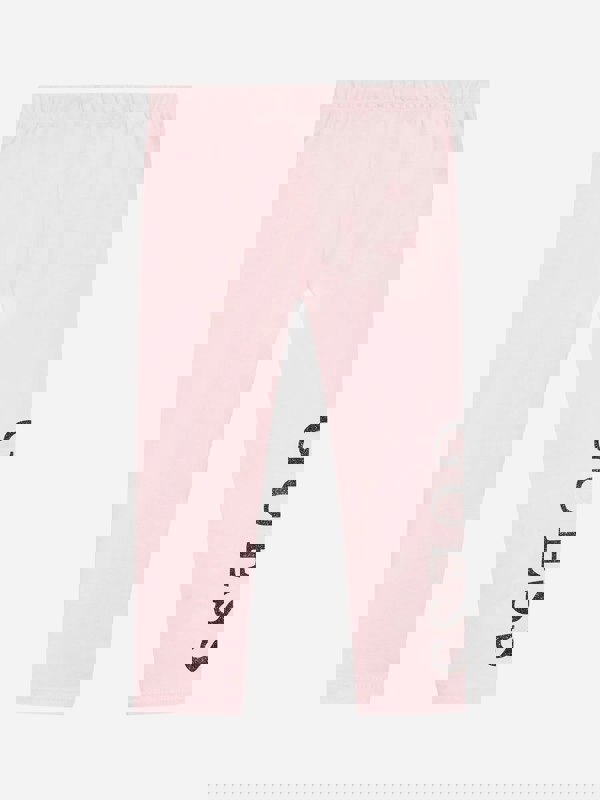 Guess Girls Logo Leggings in Pink