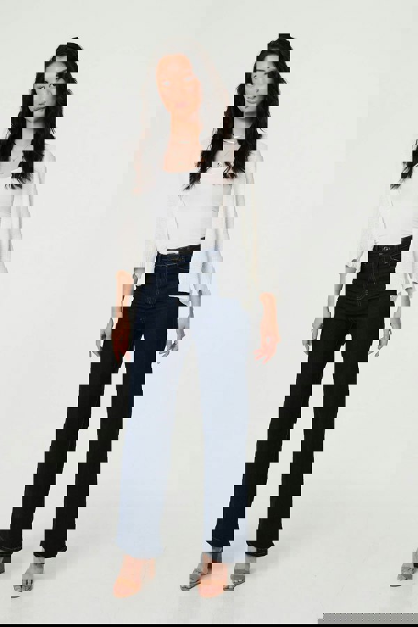 White | Mesh Cropped 3/4 Sleeve Open Cardigan