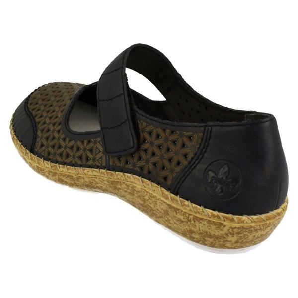 Rieker Ladies Rieker Summer Shoes With Punched Out Detailing 44864