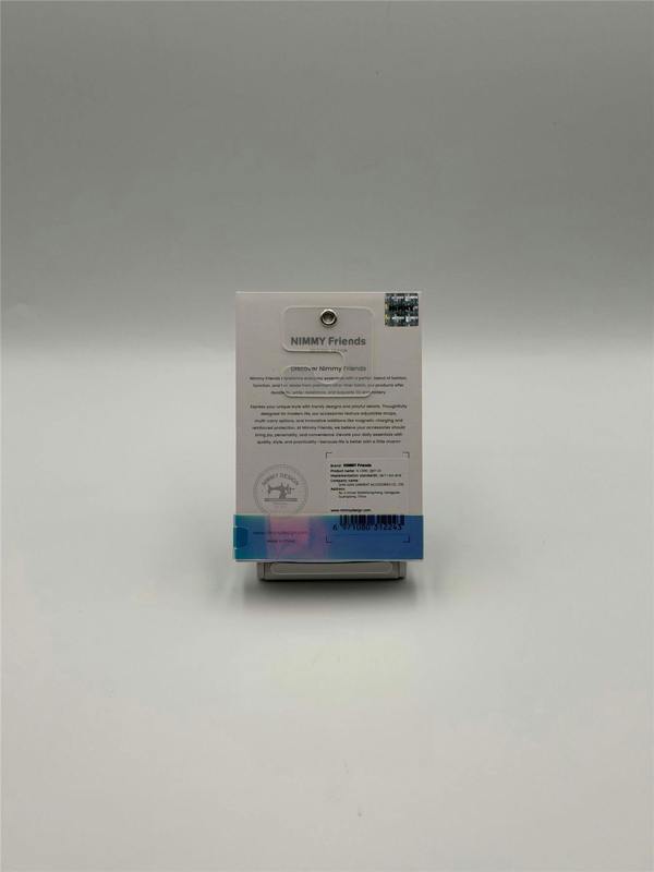 Nimmy Friends Nimmy Fashion & Cute Black Cat Series Embroidery Magnetic Stand with MagSafe Black - N-CXMC-ZJKT-03