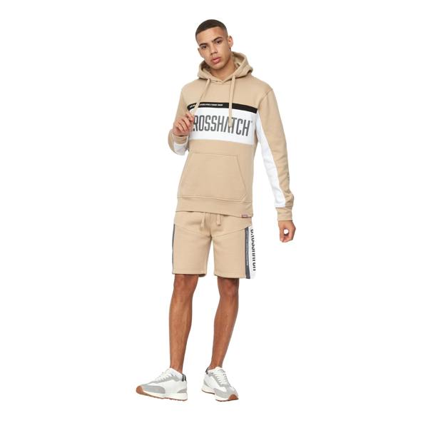 Crosshatch Mens Silomane Shorts - Stone - 