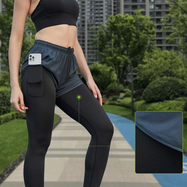 Anniou 2-in-1 Fitness Running Leggings