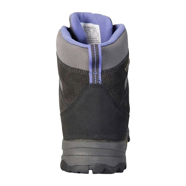 Mountain Warehouse Womens/Ladies Storm Suede Walking Boots - Grey/Charcoal/Purple