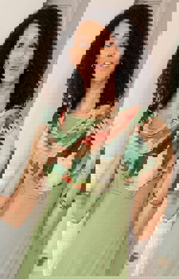 Alie Street London Eden Modal Silk Scarf - Rosewood Meadow