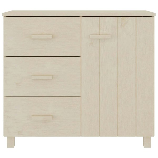 Berkfield Sideboard HAMAR Honey Brown 90x40x80 cm Solid Pinewood