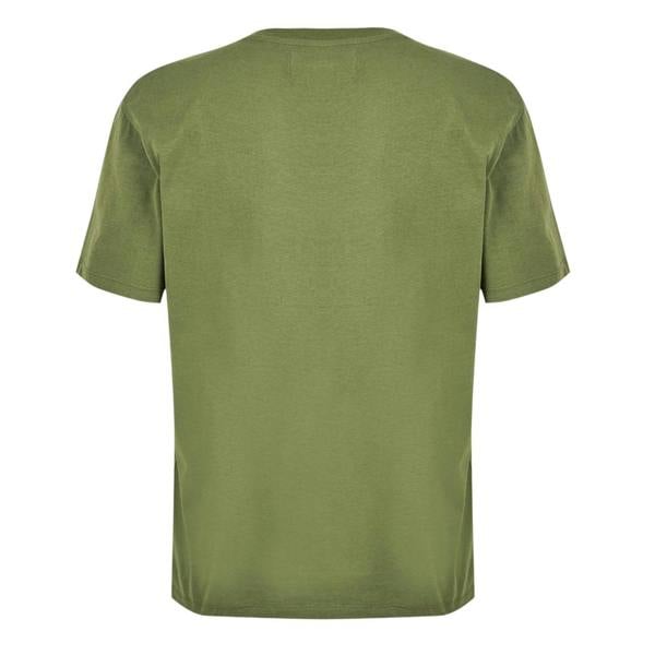 Replay Mens Genie Graphic Print Cotton Regular T-Shirt - Army - 