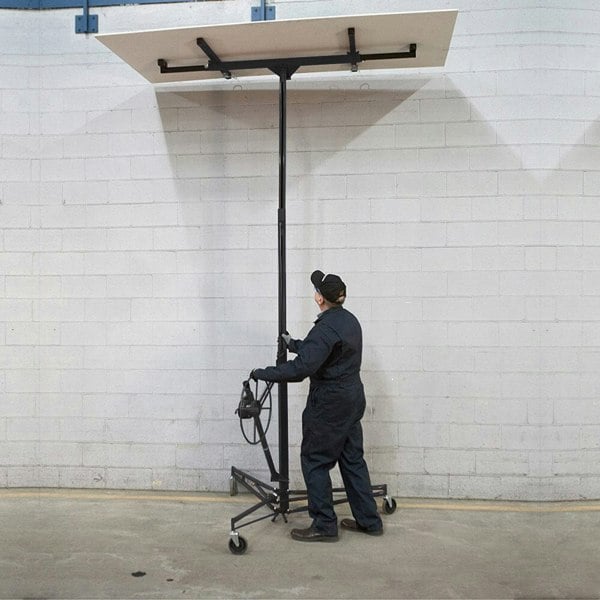 16FT Rolling Drywall Lifter Panel Hoist Jack Tool Cranes Living and Home