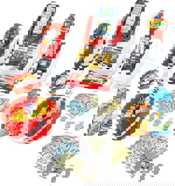 deAO Toys Cash Register for Kids, Toy Till Cash Register with accessories